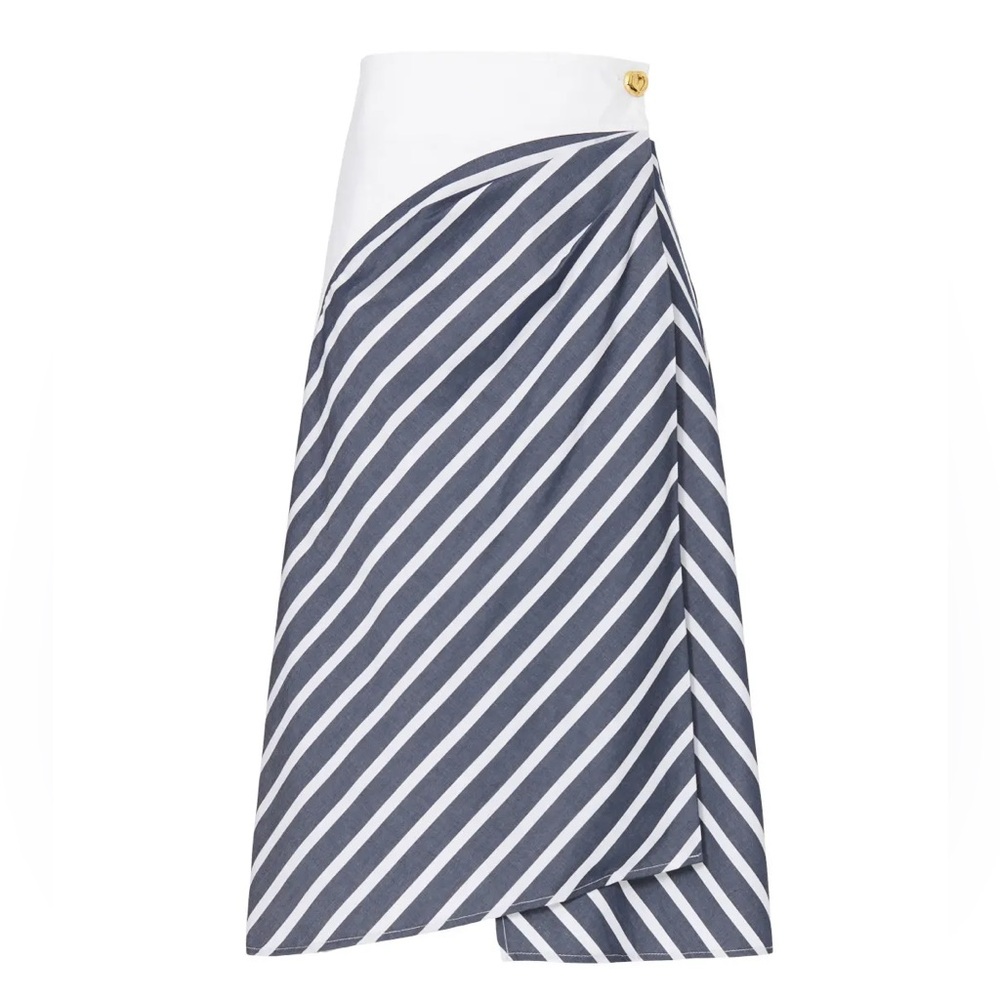 Tanya Taylor Ziggy Skirt Wrap Midi Skirt